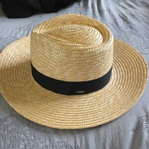Brixton Women's Straw Hat with Black Band